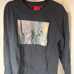 HUGO  Black Shirt with Logo